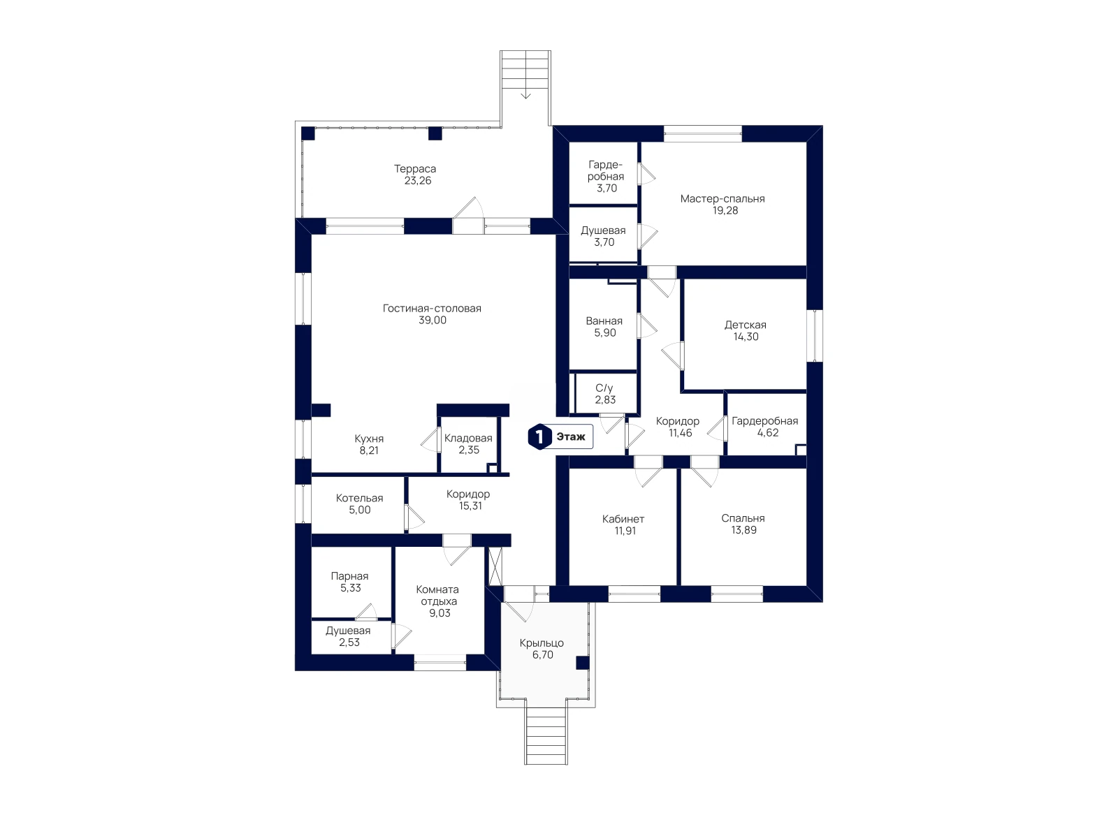 Внешний вид: Коттедж 212,83 м²