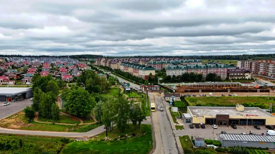 Главная дорога в ЖК Мечта с высоты