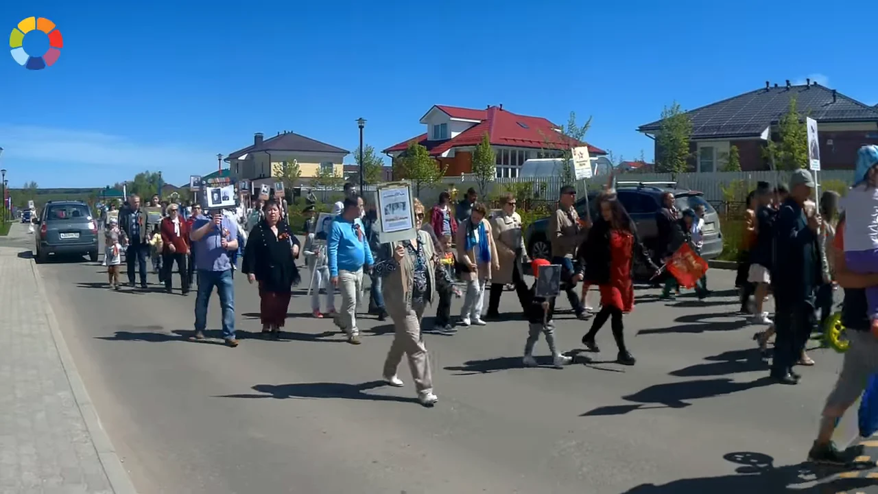Памятное шествие жителей «Мечты» 9 мая 2018 года.